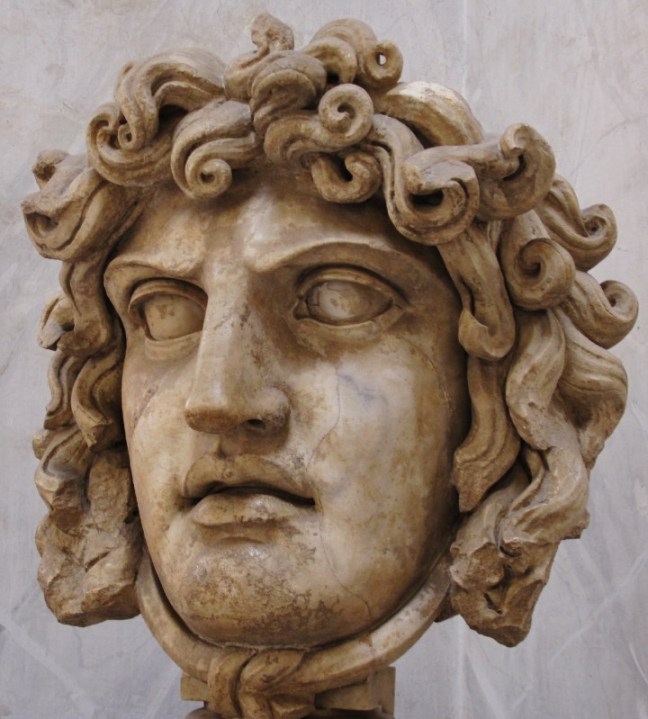 Medusa Roman bust at the Vatican City